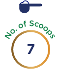 7 number of scoops