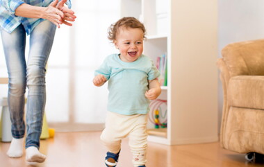 Your toddler will start running sometime between 18 and 24 months, but every child develops at his own pace.