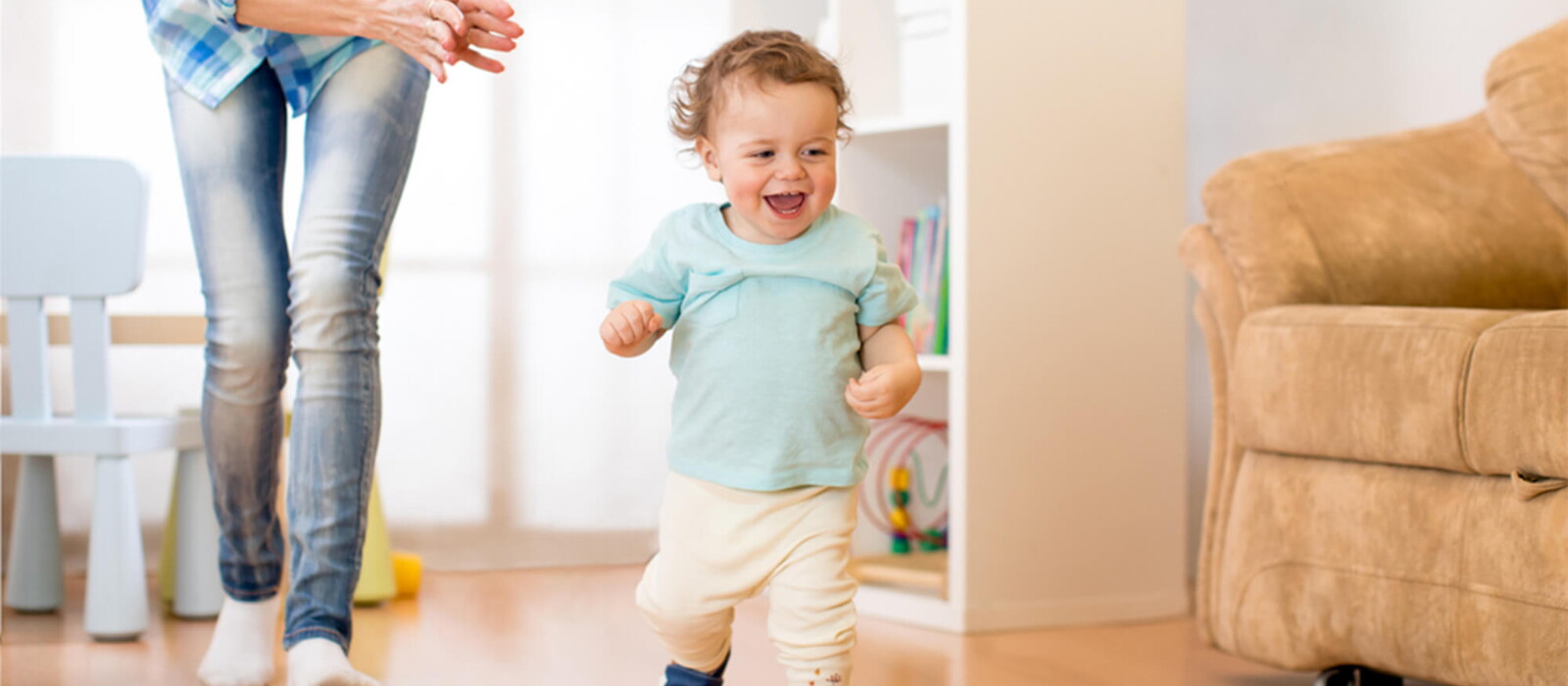 Managing a running toddler